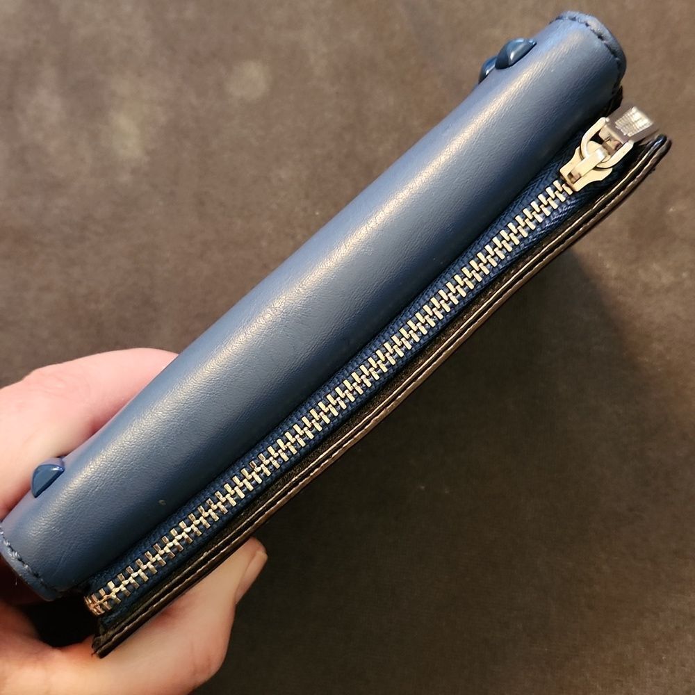 Rebecca Minkoff Navy Studded Wallet - Picture 4 of 12